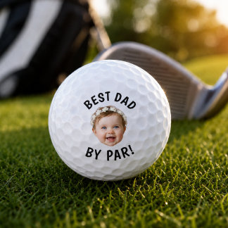 Personalisiertes Babygesicht BESTER VATER DURCH PA Golfball
