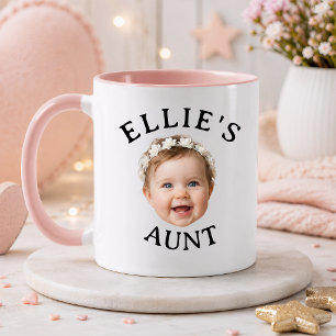 Personalisiertes Babygesicht-Tante individuell Fot Tasse