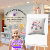 Personalisiertes Babykissen vom 1. Juli Kissen