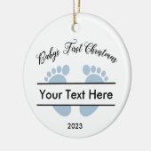 Personalisiertes Baby's First Christmas Keramik Ornament (Links)