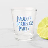 Personalisiertes Bachelor-Geschenkglas Schnapsglas (Vorderseite)