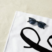 Personalisiertes Bachelor Groom Strandtuch (Beispiel)