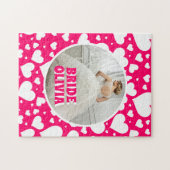 Personalisiertes Bachelorette-Bride-Foto Puzzle (Horizontal)