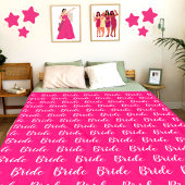 Personalisiertes Bachelorette-Bride-Muster Fleecedecke