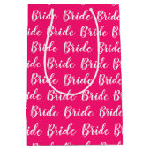 Personalisiertes Bachelorette-Bride-Muster Mittlere Geschenktüte (Vorderseite)