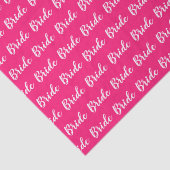 Personalisiertes Bachelorette-Bride-Muster Seidenpapier (Detail)