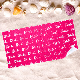 Personalisiertes Bachelorette-Bride-Muster Strandtuch