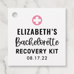 Personalisiertes Bachelorette-Erholung-Kit Geschenkanhänger