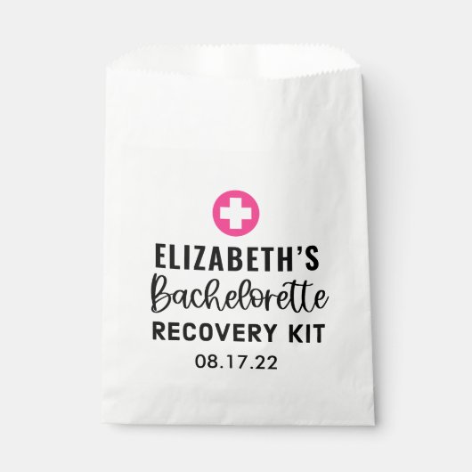 Personalisiertes Bachelorette-Erholung-Kit Geschenktütchen (Vorderseite)