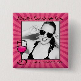 Personalisiertes Bachelorette gerahmtes Foto Button