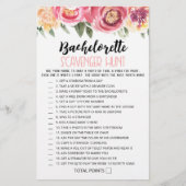 Personalisiertes Bachelorette Scavenger Jagdspiel (Vorderseite)