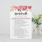Personalisiertes Bachelorette Scavenger Jagdspiel (Stehend Vorderseite)