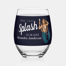 personalisiertes Bachelorettenglas Weinglas Ohne Stiel