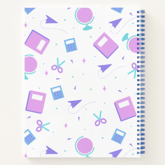 Personalisiertes Back-to-School Notebook Notizblock (Rückseite)