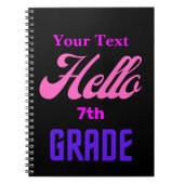 Personalisiertes Back-to-School Notebook Notizblock (Vorderseite)