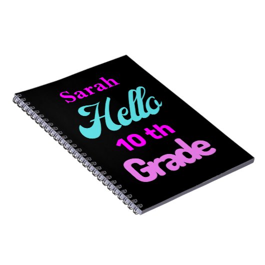 Personalisiertes Back-to-School Notebook Notizblock (Rechte Seite)