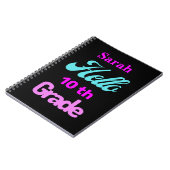 Personalisiertes Back-to-School Notebook Notizblock (Linke Seite)