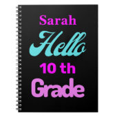 Personalisiertes Back-to-School Notebook Notizblock (Vorderseite)