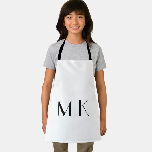 personalisiertes Backen eines einfachen monogramm  Schürze (Insitu)