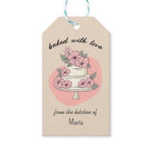Personalisiertes Backen Florale Kachendesign