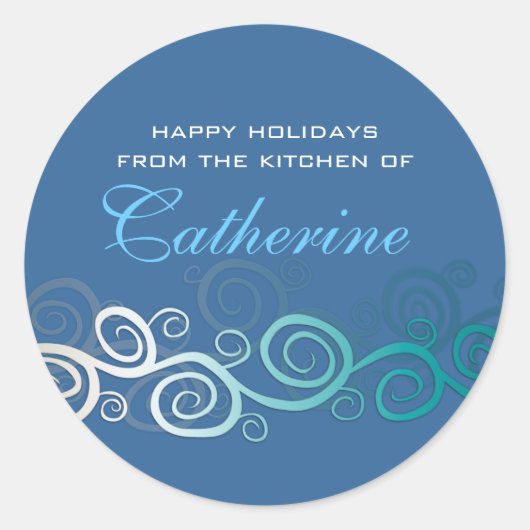 Personalisiertes Backen, Konfitüre, Keks Runder Aufkleber (Vorderseite)