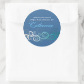 Personalisiertes Backen, Konfitüre, Keks Runder Aufkleber (Tasche)