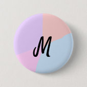 personalisiertes Backen mit einfachem monogramm Lo Button (Vorderseite)