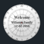 personalisiertes Backen mit einfachem monogramm Lo Dartscheibe<br><div class="desc">Gestaltung</div>