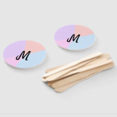 personalisiertes Backen mit einfachem monogramm Lo Fächer (Non-assembled)