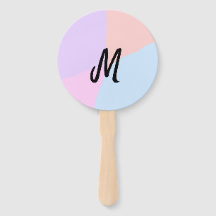 personalisiertes Backen mit einfachem monogramm Lo Fächer