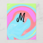 personalisiertes Backen mit einfachem monogramm Lo Flyer (Hinten)