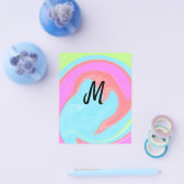 personalisiertes Backen mit einfachem monogramm Lo Flyer (Einzeln)