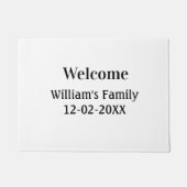 personalisiertes Backen mit einfachem monogramm Lo Fußmatte (Vorderseite)