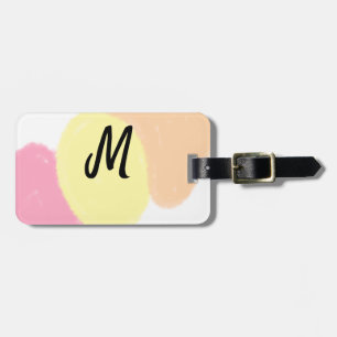 personalisiertes Backen mit einfachem monogramm Lo Gepäckanhänger