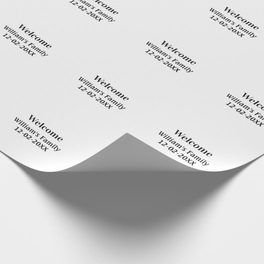 personalisiertes Backen mit einfachem monogramm Lo Geschenkpapier (Ecke)