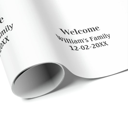 personalisiertes Backen mit einfachem monogramm Lo Geschenkpapier (Rolleneckpunkt)