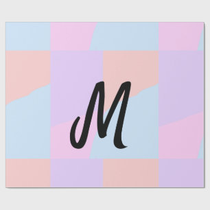 personalisiertes Backen mit einfachem monogramm Lo Geschenkpapier