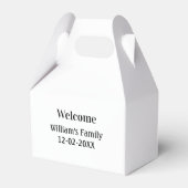 personalisiertes Backen mit einfachem monogramm Lo Geschenkschachtel (Rückseite)