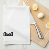 personalisiertes Backen mit einfachem monogramm Lo Geschirrtuch (Viertel Falte)