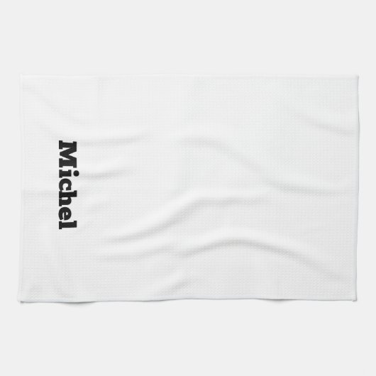 personalisiertes Backen mit einfachem monogramm Lo Geschirrtuch (Horizontal)