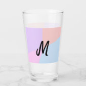 personalisiertes Backen mit einfachem monogramm Lo Glas (Rückseite)