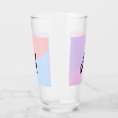 personalisiertes Backen mit einfachem monogramm Lo Glas (Links)