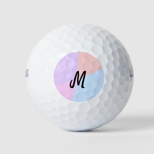 personalisiertes Backen mit einfachem monogramm Lo Golfball (Vorderseite)