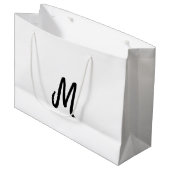 personalisiertes Backen mit einfachem monogramm Lo Große Geschenktüte (Vorderseite Schrägansicht)