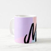 personalisiertes Backen mit einfachem monogramm Lo Kaffeetasse (Vorderseite Links)