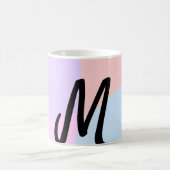 personalisiertes Backen mit einfachem monogramm Lo Kaffeetasse (Mittel)