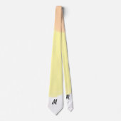 personalisiertes Backen mit einfachem monogramm Lo Krawatte (Vorderseite)