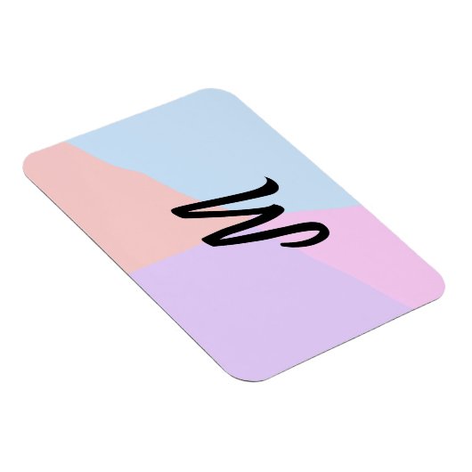 personalisiertes Backen mit einfachem monogramm Lo Magnet (Rechte Seite)