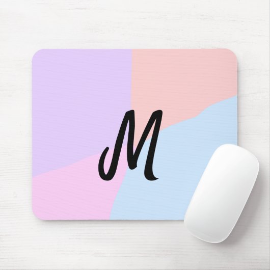 personalisiertes Backen mit einfachem monogramm Lo Mousepad (Mit Mouse)