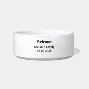 personalisiertes Backen mit einfachem monogramm Lo Napf